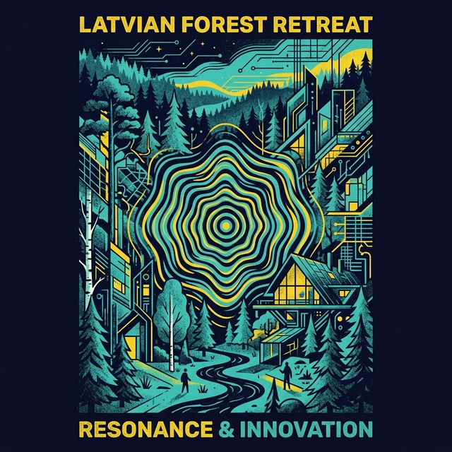 Ratnieki forest retreat — Latvian forest illustration